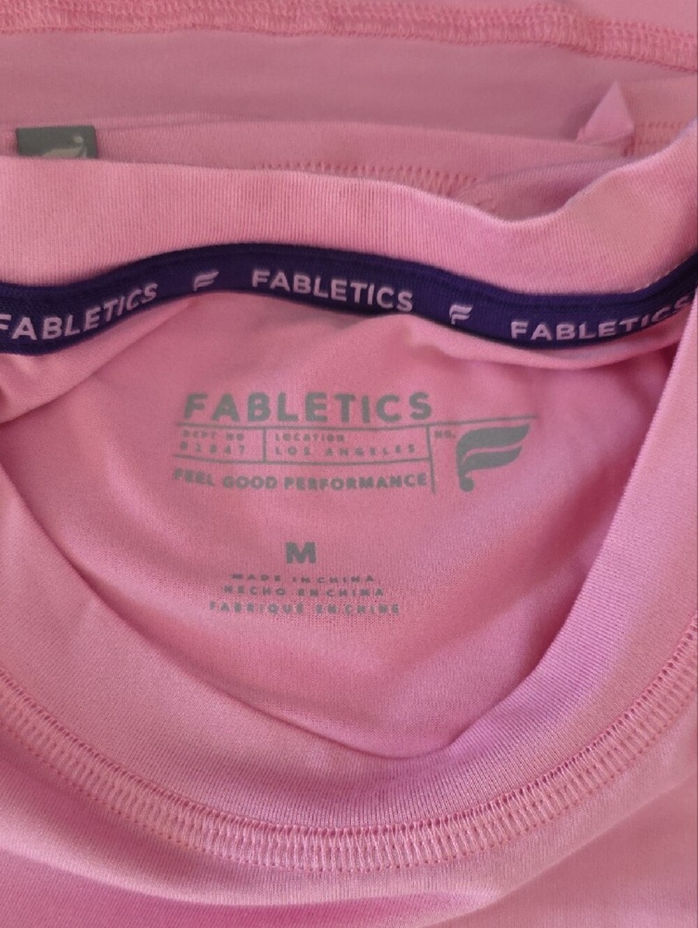 2 Fabletics Women's Black and Pink Core Long Sleeve Underscrub Shirts, Size Med. - Picture 7 of 9